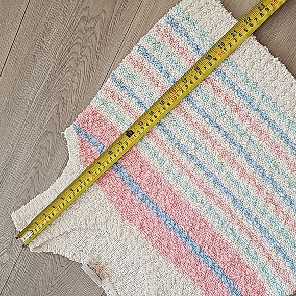 Vintage Soft Girl Pastels Eclectic Grandpa Knubby Pastel Sleeveless Top, Med - Picture 10 of 11